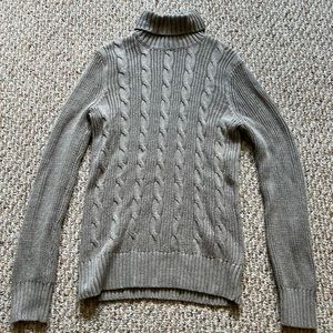 Express Men’s Cable Knit Beige Turtleneck Sweater - XS